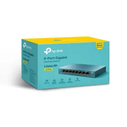 Switch TP-Link LS108G 8-Puertos 10/100/1000Mbps Tp-link-Switch TP-Link LS108G 8-Puertos 10/100/1000Mbps Puertos 10/100/1000Mbos 