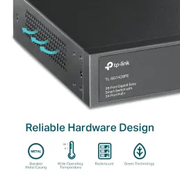 Switch Gigabit Tp-link TL-SG1428PE 24 Port con PoE 2SFP Tp-link-Switch Gigabit Tp-link TL-SG1428PE 24 Port con PoE 2SFP Conmutad