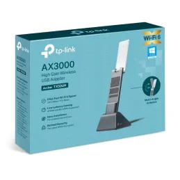 Adaptador USB TP-Link TX50UH Wi-Fi 6 AX3000 DualBand Tp-link-Adaptador USB TP-Link TX50UH Wi-Fi 6 AX3000 DualBandWiFi 6. Aumenta