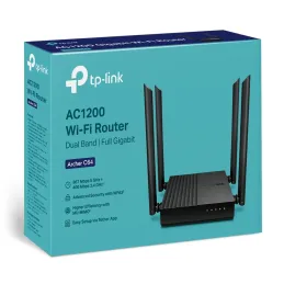 Router WiFi inalámbrico DualBand MU-MIMO AC1200 Tp-Link Archer C64 Tp-link-Router WiFi inalámbrico DualBand MU-MIMO AC1200 Tp-Li