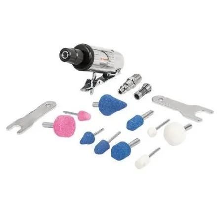  Kit Mini Rectificadora 1/4 con estuche de Plastico, Carcasa de Aluminio pulido, TPN-876K-2 16887 Truper 111.016949 Kit Mini Rec