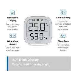 Sensor de temperatura y humedad inteligente Tp-Link Tapo T315 Tp-link-Sensor de temperatura y humedad inteligente Tp-Link Tapo T