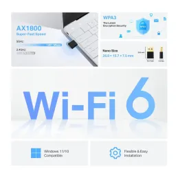 Adaptador USB Inalambrico Wi-FI 6 Tp-Link Archer TX20U Nano Tp-link-Adaptador USB Inalambrico Wi-FI 6 Tp-Link Archer TX20U NanoA