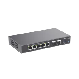 Central IP PBX GCC6010 4en1 Conmutador IP, Firewall, Ruteador VPN y Switch, 5xGigaEth, 4xPoE, 2xSFP y 1 USB Grandstream-Central 
