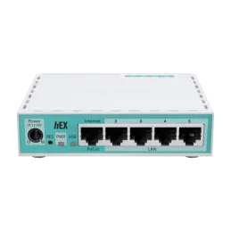  Router Mikrotik E50UG 5 Puertos Gigabit Ethernet, 1 Puerto USB CPU ARM DobleNucleo RAM512MB 269.491525 Router Mikrotik E50UG 5 