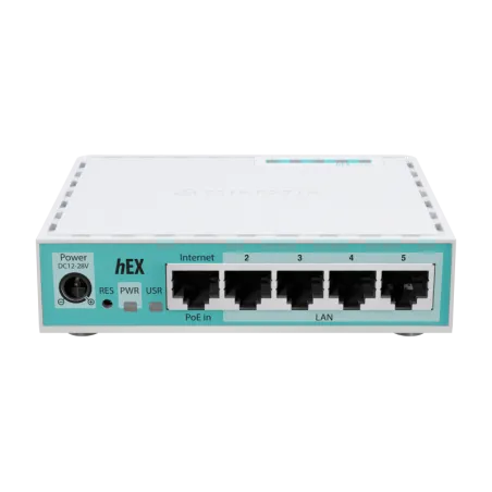  Router Mikrotik E50UG 5 Puertos Gigabit Ethernet, 1 Puerto USB CPU ARM DobleNucleo RAM512MB 269.491525 Router Mikrotik E50UG 5 