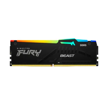  Memoria Kingston Fury Beast 8GB DDR5-5600MHz PC5-44800 CL40, 1.25V, 288-Pin, XMP 3.0, RGB 136.440678 Memoria Kingston Fury Beas
