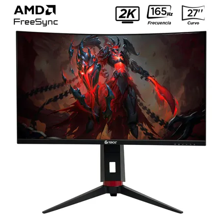  Monitor curvo TEROS TE-2767G, 27" QHD VA, 180 Hz, 1 ms, HDMI, DP, PIVOT 0 Monitor curvo TEROS TE-2767G, 27" QHD VA, 180 Hz, 1 m