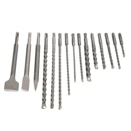 Set de Cinceles y Brocas SDS-Plus 15 Piezas Toolcraft TC5989 ToolCraft-Set de Cinceles y Brocas SDS-Plus 15 Piezas Toolcraft TC5