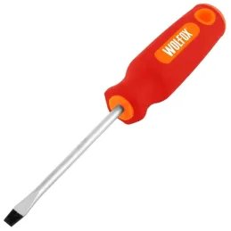  Desarmador Plano 1/4" x6" Wolfox WF2106 2.966102 Desarmador Plano 1/4" x6" Wolfox WF2106 Punta plana de 1/4" magnetizada para r