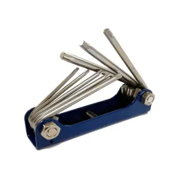  Juego de 8 llaves torx tipo navaja plegable Toolcraft TC4382 12.457627 Juego de 8 llaves torx tipo navaja plegable Toolcraft TC