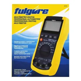 Multímetro Digital Profesional Automotriz Fulgore FU1247 Fulgore-Multímetro Digital Profesional Automotriz Fulgore FU1247 Multím