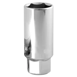 Dados Saca Bujía Hexagonal 5/8" E3/8 Largo Toolcraft TC3786 ToolCraft-Dados Saca Bujía Hexagonal 5/8" E3/8 Largo Toolcraft TC378