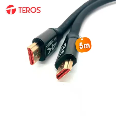  Cable HDMI 2.0 Teros TE-7125N 5 metros 4K x 2K - Negro 22.033898 Cable HDMI 2.0 Teros TE-7125N 5 metros 4K x 2K - Negro  TE-712