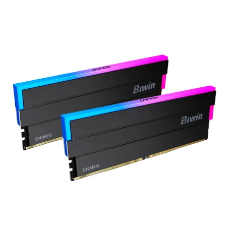 Memoria UDIMM Biwin Black Opal DW100 RGB, 32GB (2x16GB) DDR5-6000, PC5-48000, CL30, 1.35V 657.999978 Memoria UDIMM Biwin Black 