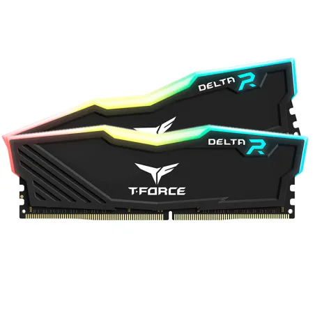  Memoria Teamgroup T-FORCE DELTA RGB 16GB (2 x 8GB) DDR4-3600MHz, CL18, 1.35V, RGB, Negro 211.99998 Memoria Teamgroup T-FORCE DE