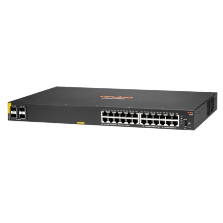 Switch HPE Aruba 6000 R8N87A 24G Class 4 PoE Power 370W / 4 x 1G/10G SFP / 24 x LAN GbE.