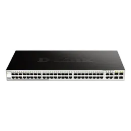 Switch Smart D-Link DGS-1210-52, 48 RJ-45 LAN GbE, 4 puertos dual-speed SFP.