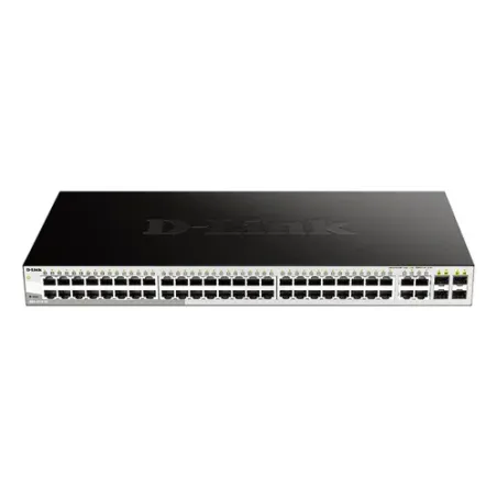Switch Smart D-Link DGS-1210-52, 48 RJ-45 LAN GbE, 4 puertos dual-speed SFP.