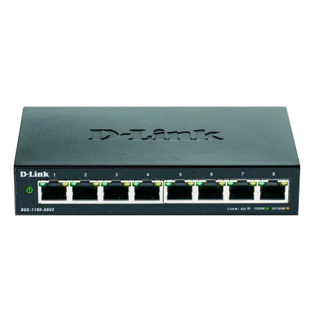  Switch D-link 8 Port  DGS-1100-08V2 Easy Smart 10/100/1000Mbps 154.00003 Switch D-link 8 Port DGS-1100-08V2 Easy Smart 10/100/1
