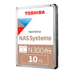 Disco duro Toshiba N300 PRO NAS, 10TB, SATA 6.0Gb/s, 7200rpm, 512MB Cache, 3.5". 1195.000042 Disco duro Toshiba N300 PRO NAS, 1