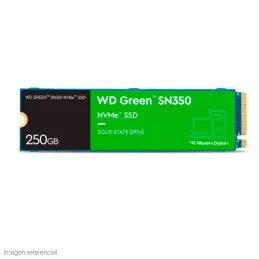  Disco Solido SSD Western Digital Green SN350 NVMe, 250GB M.2 2280 133.999974 Disco Solido SSD Western Digital Green SN350 NVMe,