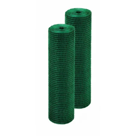Malla Cuadrada Galvanizadas 1/4x1/4 Plastificadas de PVC Rollo x10kg HardMan 006004