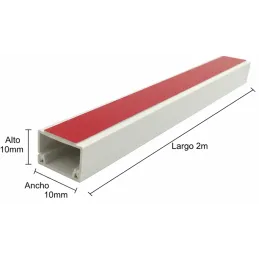  Canaleta 10x10mm x2m en PVC con Adhesivo Hardman 005001 1.00005 Canaleta 10x10mm x2m en PVC con Adhesivo Hardman 005001
 HM0050