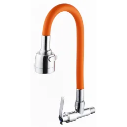 Caño Lavadero Cuello Flexible Naranja C1/2 RecubiertoPVC HardMan 007008