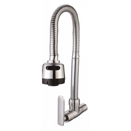 Caño Lavadero Cuello Flexible Cromado C1/2 HardMan 007005