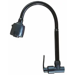 Caño Lavadero Cuello Flexible Obsidian Black HardMan 007010