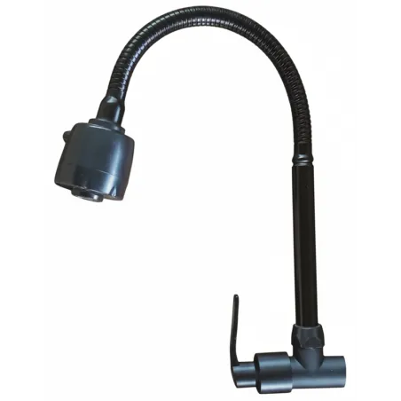Caño Lavadero Cuello Flexible Obsidian Black HardMan 007010