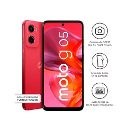 Smartphone Motorola moto g05, Pantalla: 6.7"/LCD/HD+/90Hz, SO: Android 15 Rojo