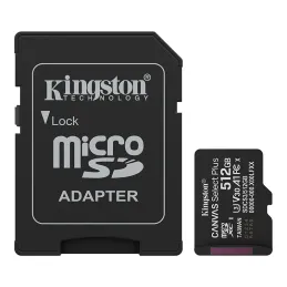  Memoria Kingston 512GB MicroSD Canvas Select Plus -150MB/seg - UHS-I Clase 10 194.000024 Memoria Kingston 512GB MicroSD Canvas 