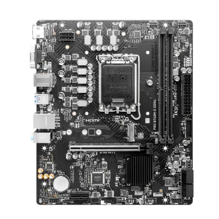 Motherboard MSI PRO PRO B760M-E DDR4, Chipset Intel B760, LGA1700, HDMI, VGA, mATX.