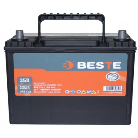 Bateria para Carros Beste 40B19L - + 35Ah CCA340 195x123x200-220mm beste-Bateria para Carros Beste 40B19L - + 35Ah CCA340 195x12
