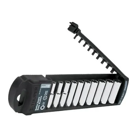  Juego de dados 10 Piezas Tubulares Milimetrico 4 mm a 13 mm, Encastre 1/4", acero al cromo vanadio, JD-1/410LM 14168 Truper 36.