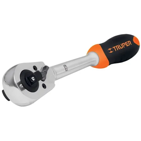  Ratchet Doble encastre 3/8" 1/2" Largo 10", mango ergonomico en acero al cromo vanadio, M-3812 13413 Truper 61.016949 Ratchet D