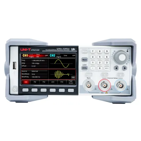 Generador de Funciones UNI-T UTG2122X 2CH 120MHZ 625MSAS WAVE SINE SQUARE RAMP PULSE NOISE DC ARB HARMONI USB LAN UNI-T-Generado