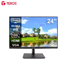 Monitor Plano TEROS TE-2420CS, 24" WUXGA IPS, 100Hz, 5ms, HDMI, VGA, Negro