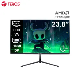 Monitor curvo gaming TEROS TE-2476G 23.8" FHD VA 180Hz 1ms HDMI DP AUDIO OUT negro