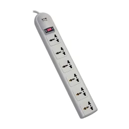 Extension Electrica Tripp Lite series Protector contra sobretensiones con 6 tomacorrientes universales de 230V