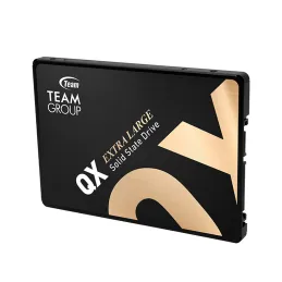 Unidad de estado solido SSD Teamgroup QX, 1TB, QLC 3D, SATA 6.0 Gb/s, 2.5", SLC, DC +5V