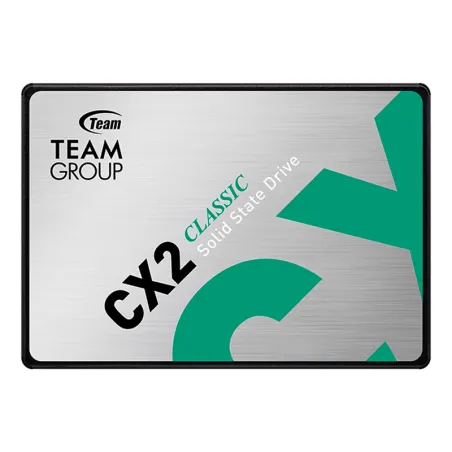 Unidad de estado solido SSD Teamgroup CX2, 512GB, SATA 6.0 Gb/s, 2.5", ECC, DC +5V