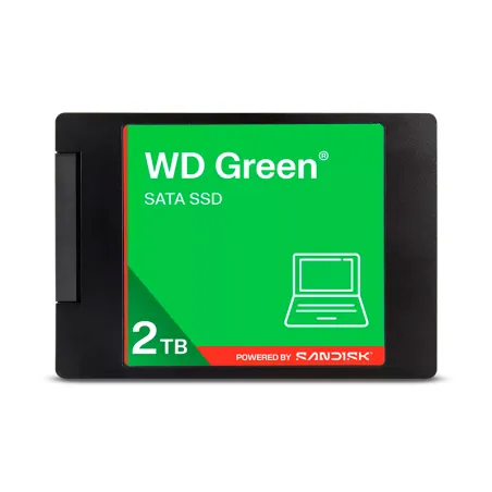 Unidad de estado solido SSD WD Green, WDS200T5G0A, 2TB, SATA, 2.5", 7mm.