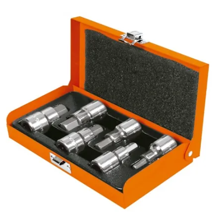  Juego de dados 6 Piezas Milimetrico punta Allen, Encastre 1/2", acero al cromo vanadio, JPH-1/2X6M 13926 Truper 63.559322 Juego