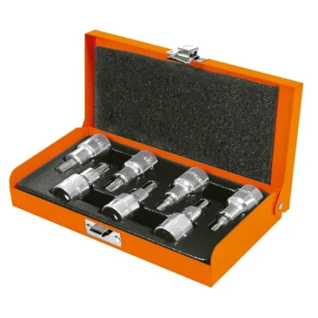  Juego de dados Punta Torx 7 Piezas, encastre 1/2", acero al cromo vanadio, JPT-1/2X7 13928 Truper 70.338983 Juego de 7 dados pu
