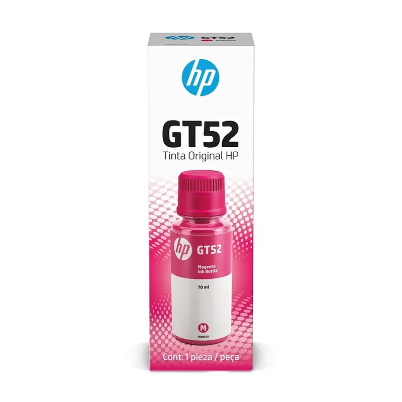 Botella de tinta original Magenta HP GT52 (M0H55AL) 70ml Epson-Botella de tinta original Magenta HP GT52 (M0H55AL) 70ml Compatib