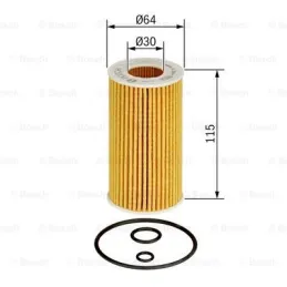 Filtro Aceite Elemento 64.5x117mm Mercedes Benz C 220 E 220 ML270 Viano P7001 Bosch 1457437001 Bosch-Filtro Aceite Elemento 64.5