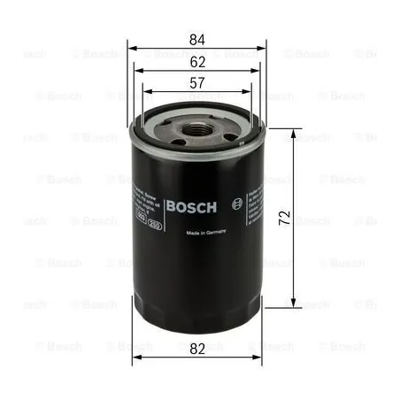  Filtro Aceite M20 72x82mm Asia Great Wall Hyundai Jac Kia Mazda Mitsubishi Nissan LF260 W818/8 26300-35501 P3316 Bosch 04511033